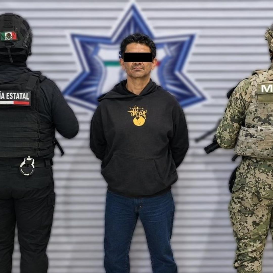 Integrantes de grupo delictivo detenidos en Puebla.